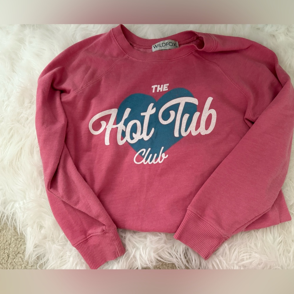 Wildfox Hot Tub Club Graphic Sweatshirt